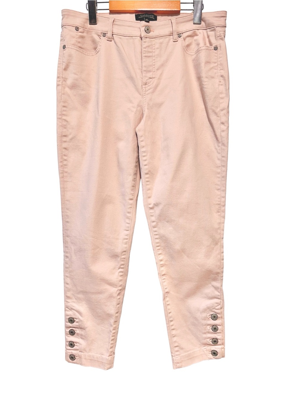 TALBOTS Flawless Five Pocket Pink Ankle Jeans Coastal Feminine Preppy